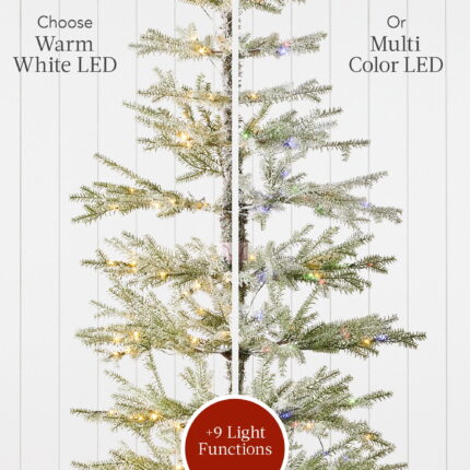 Best Choice Products 7.5ft Pre-Lit Sparse Christmas Tree w/ 300 2-in-1 LEDs, Cordless Connection, Metal Stand - Image 6
