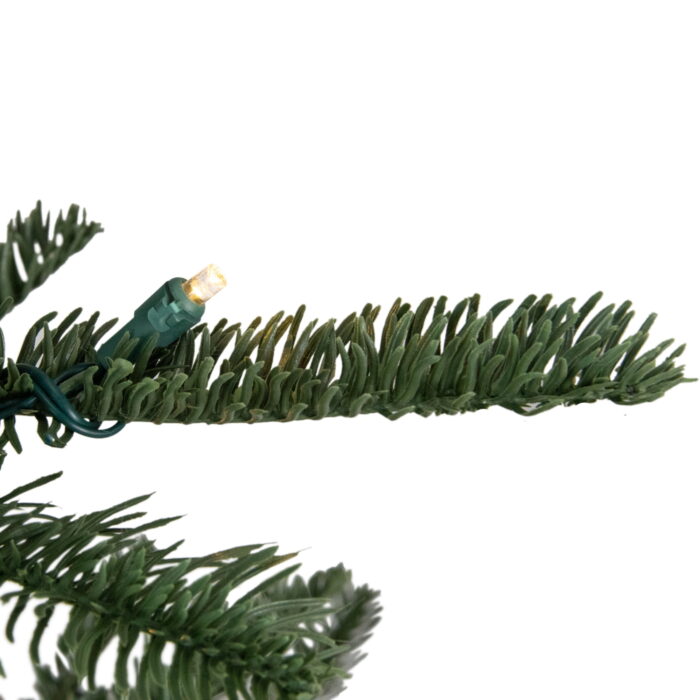 Northlight Real Touch™️ Pre-Lit Slim Nordmann Artificial Christmas Tree - 4.5' - Warm Clear LED - Image 4