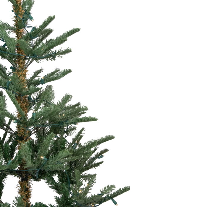 Northlight Real Touch™️ Pre-Lit Slim Nordmann Artificial Christmas Tree - 4.5' - Warm Clear LED - Image 3