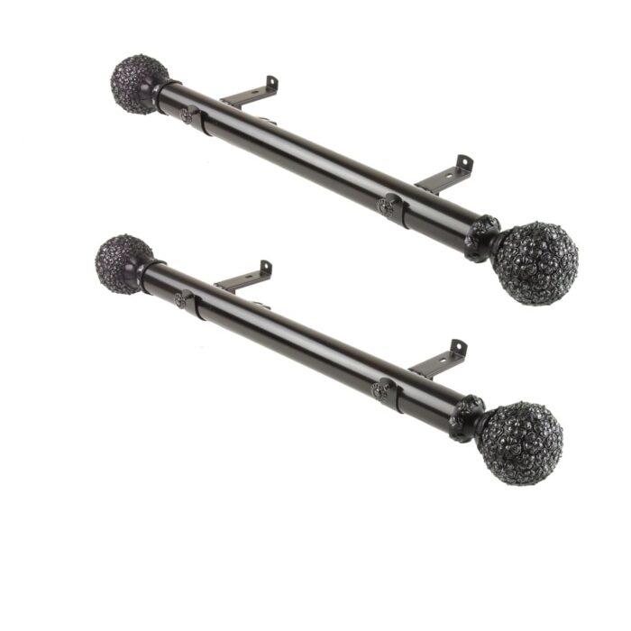 InStyleDesign Eden 1.5" Side Curtain Rod - Set of 2