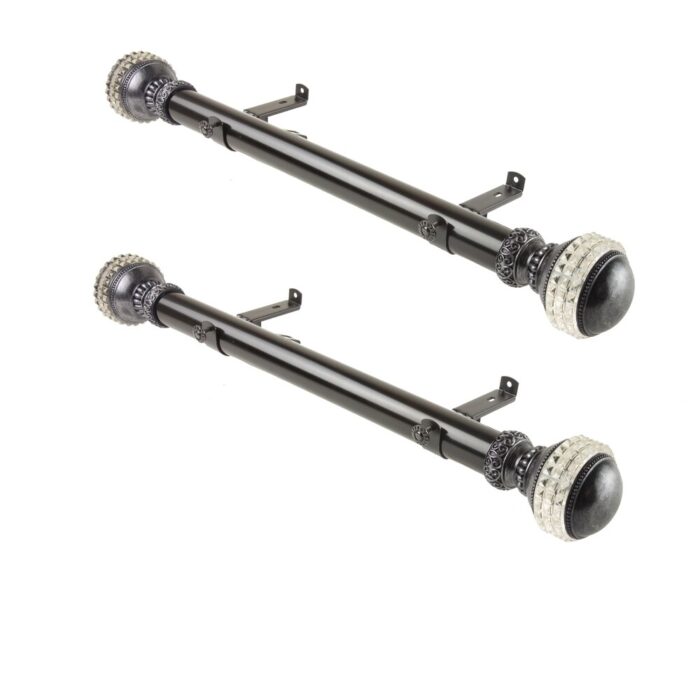 InStyleDesign Mystic 1.5" Side Curtain Rod - Set of 2