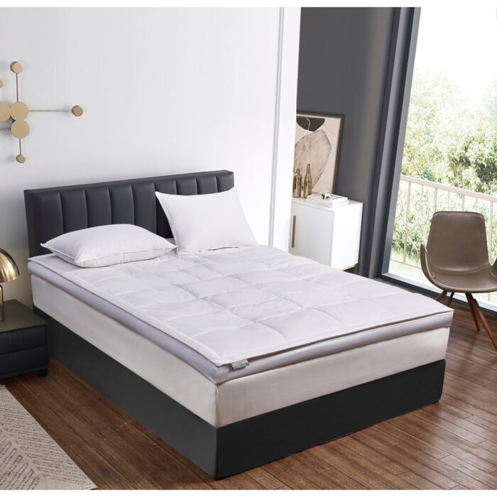 kathy ireland 3-inch White Down Fiber Top Featherbed