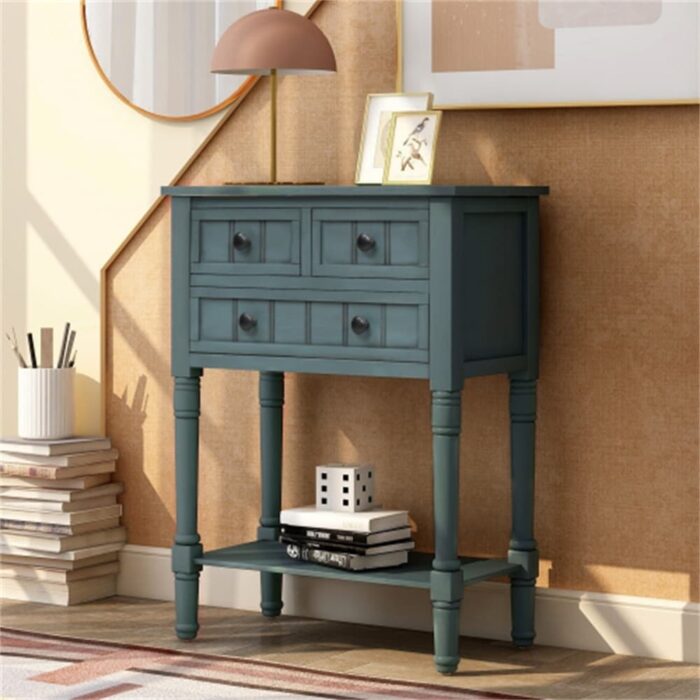 Console Table with Three Storage Drawers - Image 2