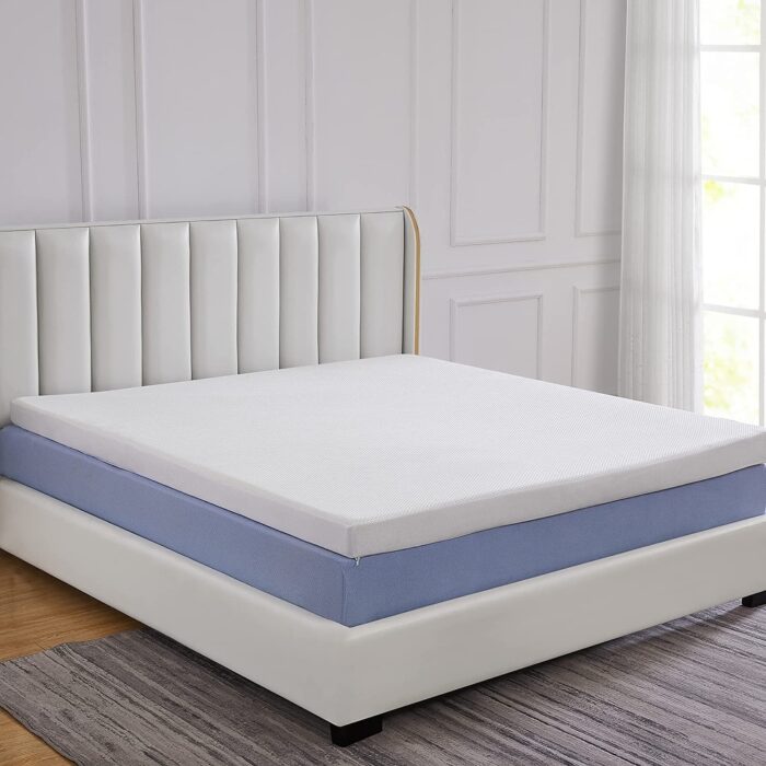 Cheer Collection 3 Inch Gel Infused Memory Foam Bed Topper