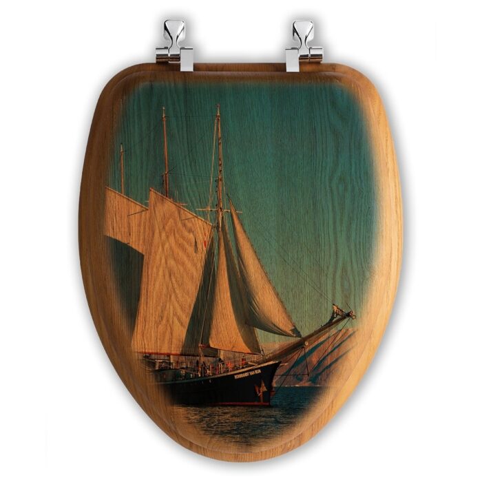Oak Toilet Seat - Full Sails