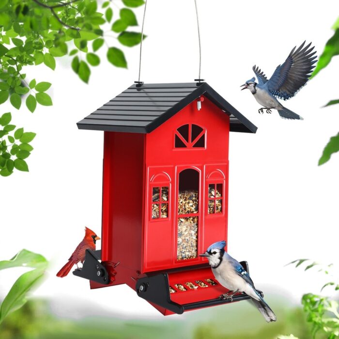 Squirrel proof wild bird feeder