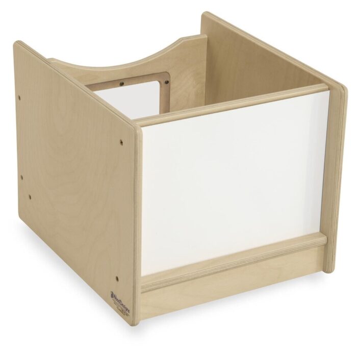 Wood Designs Storage Cubby Drawer with Rolling Catser with Acrylic and Marker Board for Kids Playroom - 13.75"