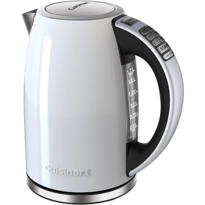 Cuisinart 1.7-Liter Stainless Steel Cordless Electric Kettle with 6 Preset Temperatures (White), CPK-17 - Image 2