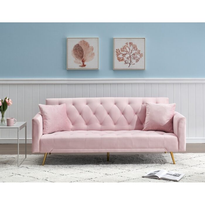 71" Convertible Double Folding Living Room Sofa Bed