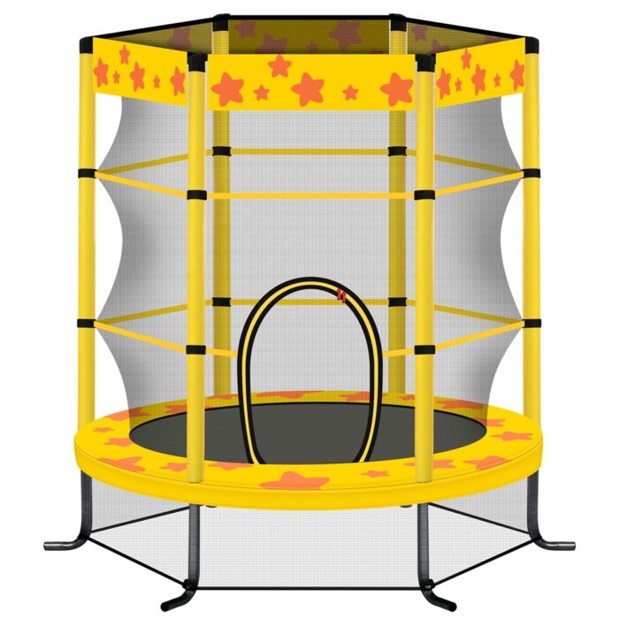 Kids Trampoline with Safety Enclosure Net,Outdoor Indoor Trampoline - Image 2