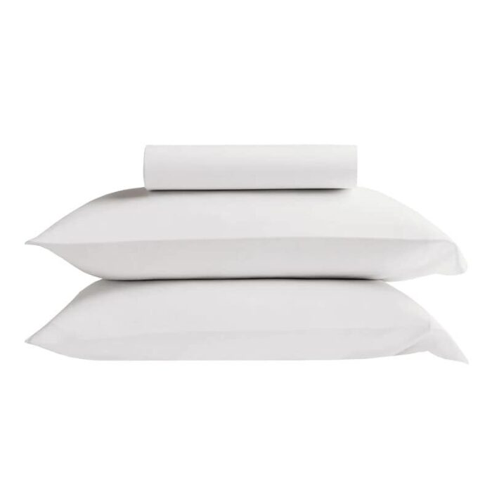 Delara GOTS Certified 100% Organic Cotton Fitted Sheet Set, 400TC Long Staple Cotton, Moisture-Wicking, Smooth & Breathable