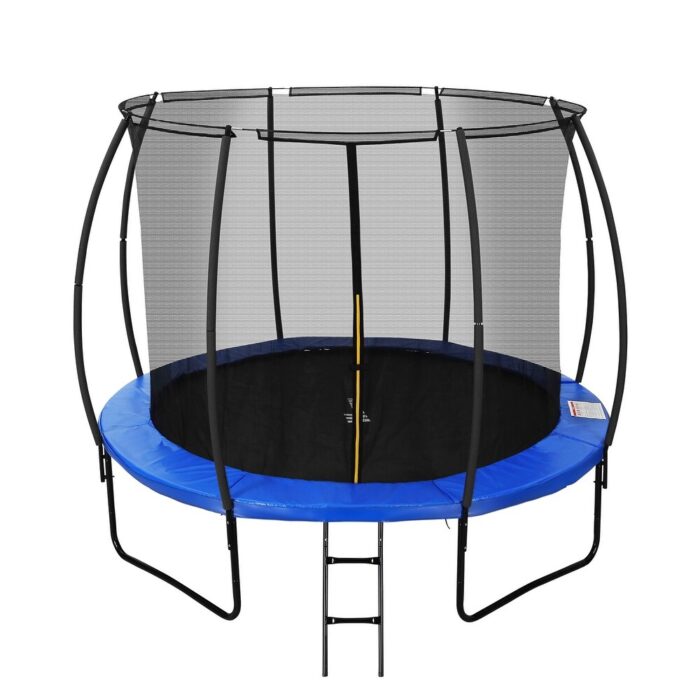 Blue Finish 10 FT Jump Trampoline with Enclosure Net - Image 2