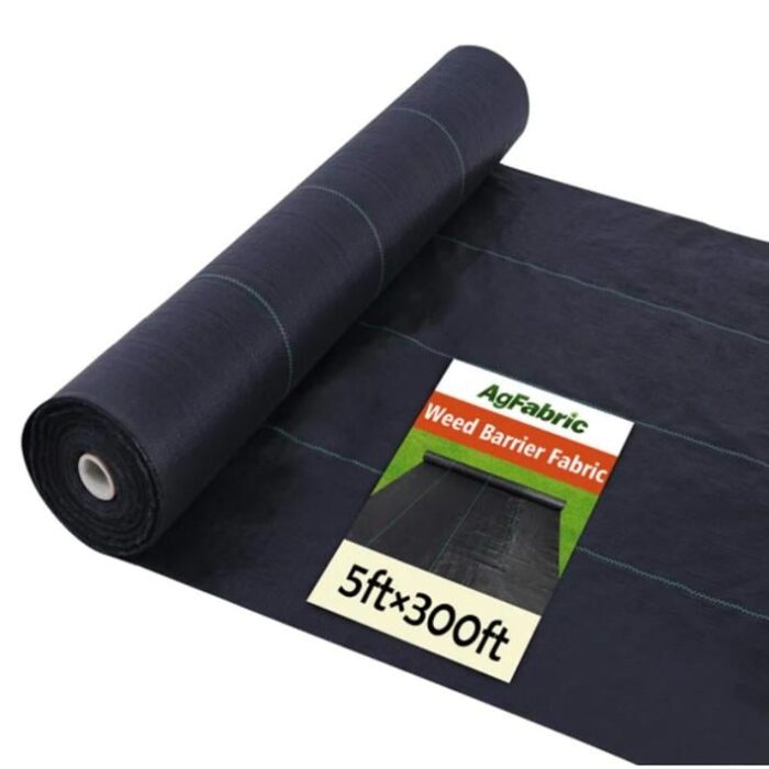 Agfabric Landscape Fabric Weed Barrier Ground Cover,5ft.x300ft. - 5ftx300ft