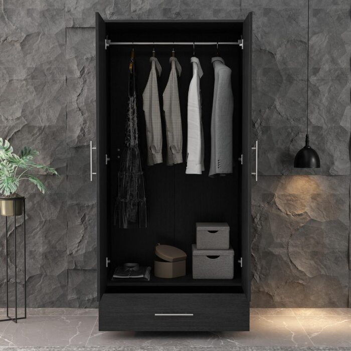 31.5"W x 66.9"H Wardrobe Armoire For Bedroom Saving Saving - Image 2
