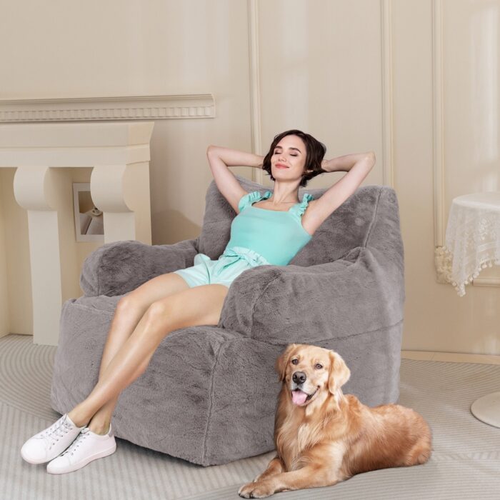 Giant Bean Bag Chair Lazy Sofa with Removable Cover