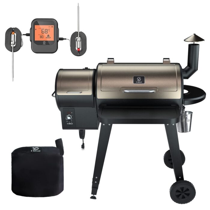Z GRILLS Wood Pellet Grill Smoker with Wireless Meat Probe Thermometer - Image 2