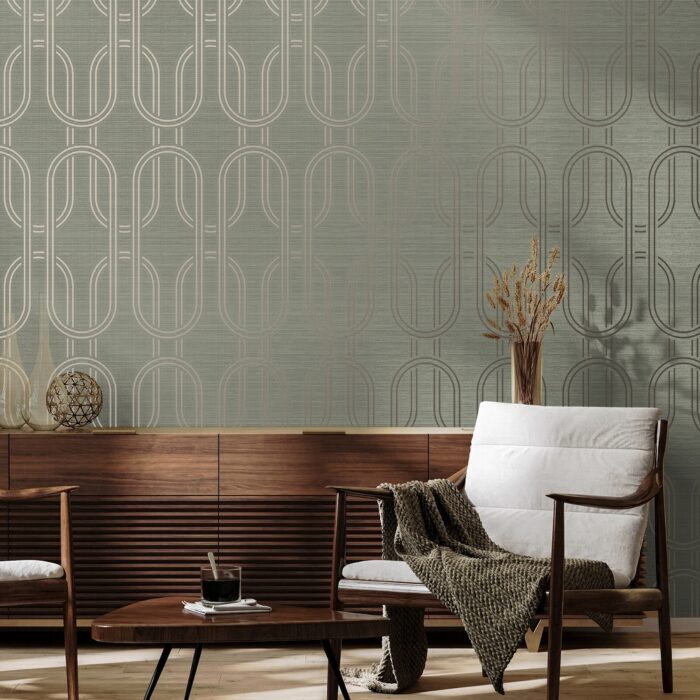 Indulgent Geo Sage Removable Wallpaper - Image 2