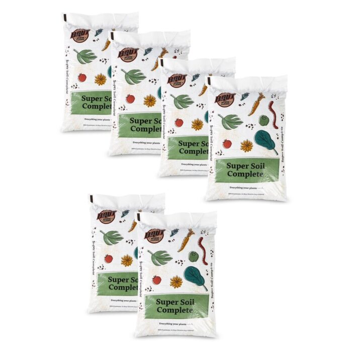 Brut Worm Farms Super Soil All Purpose Rich Dark Blend Organic Soil (6 Pack)
