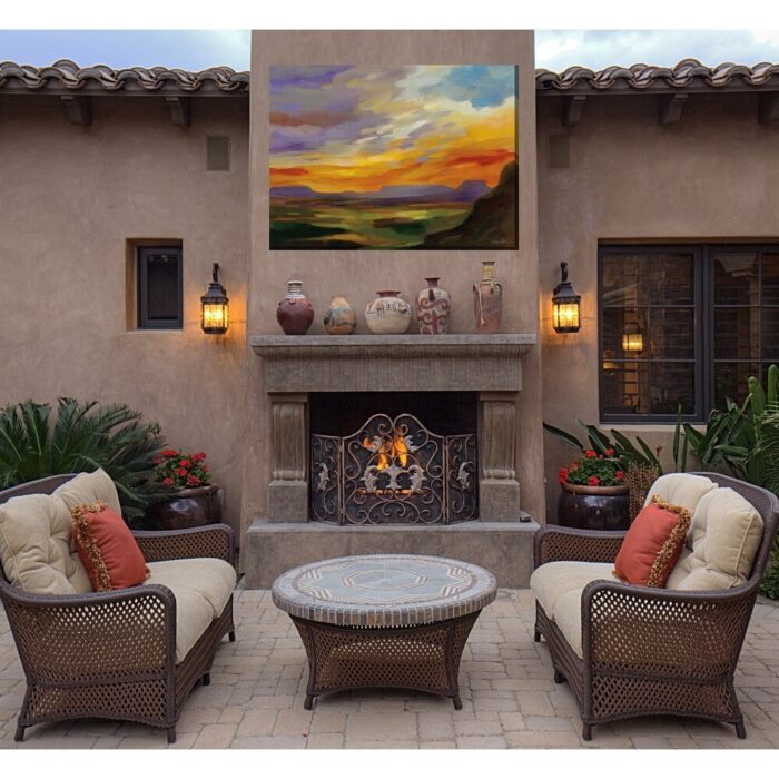 Sonoran Sunset Outdoor Art 40x30 - Image 2