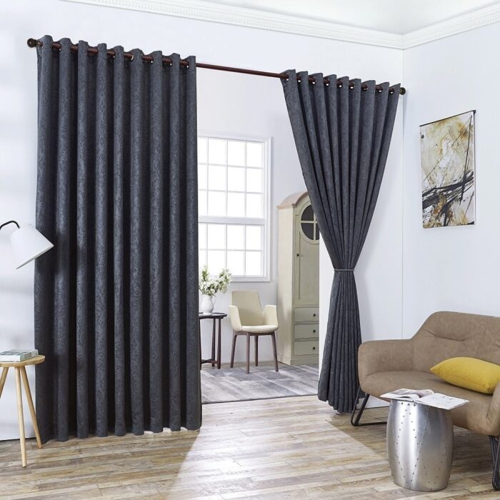 WARM HOME DESIGNS Extra Large Wall to Wall 108" x 108" Room Divider Curtains with 2 Tie-Backs