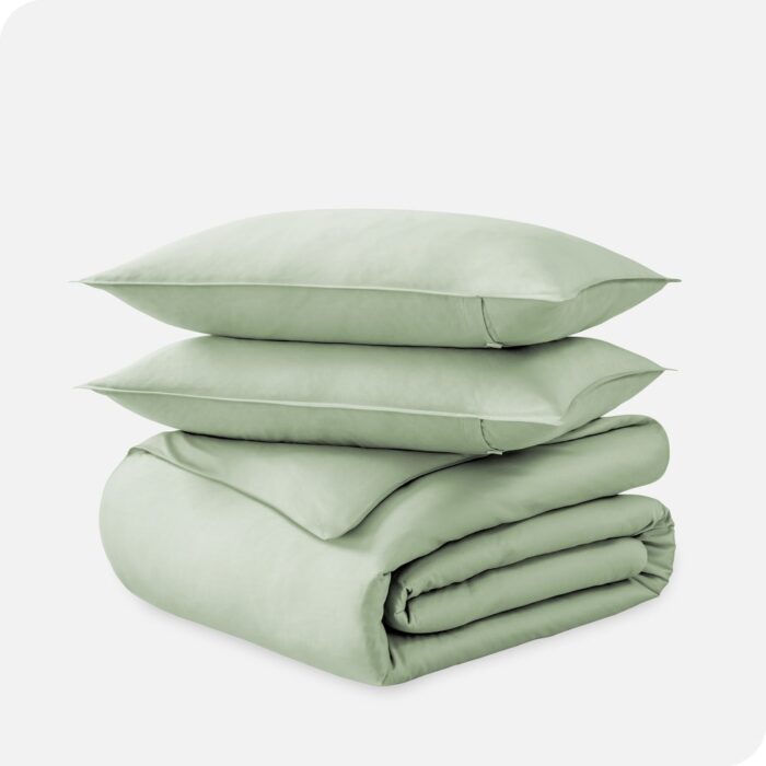 Bare Home Organic Cotton Duvet Cover Set - Smooth Sateen Weave - Image 2