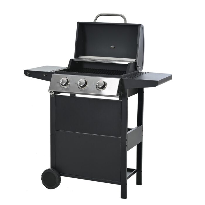 3 Burner Barbecue Grill Stainless Steel Gas Grill - Image 2