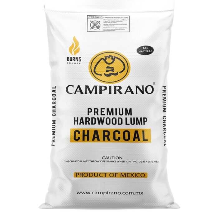Campirano Premium Hardwood Black Lump Grill & Smoker Charcoal, 40lb Bag (3 Pack) - Image 2