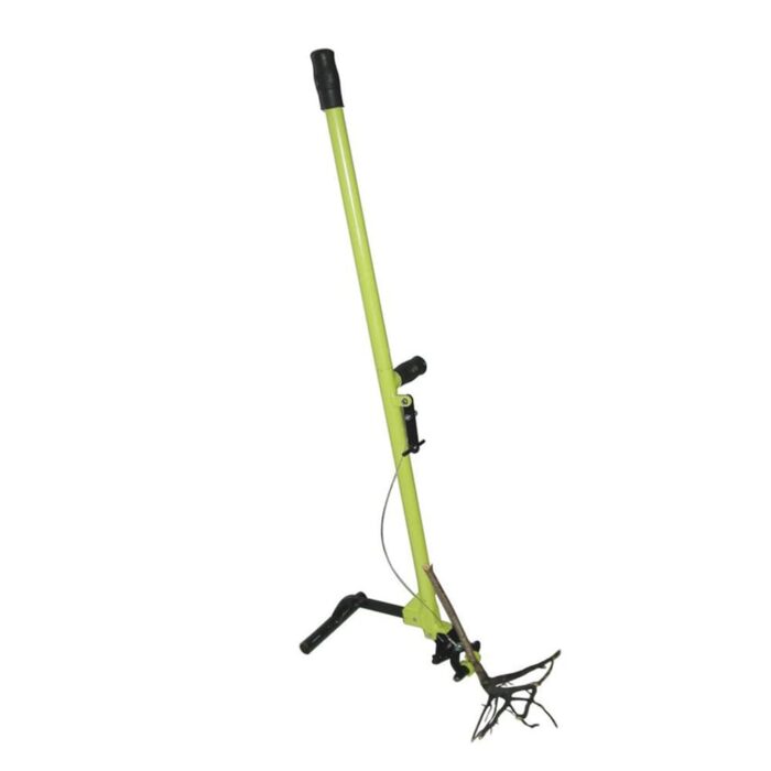 Brush Grubber Heavy Duty 4 Foot Steel Handled Shallow Root Lifting Tool, Green - 13