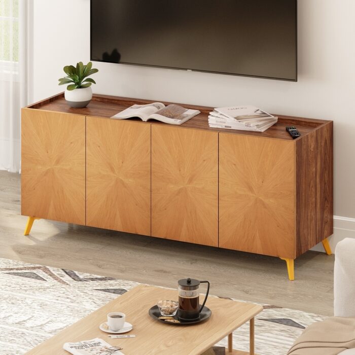 Moasis 63'' Solid Wood Sideboard TV Stand - Image 2