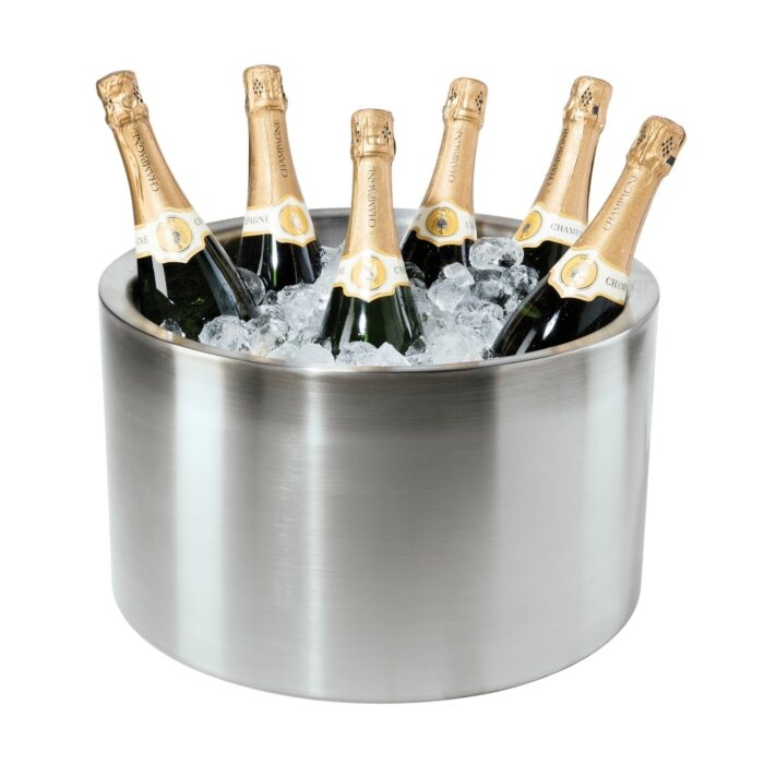 Oggi Stainless Steel Party Tub (16.5" dia x 9.75" H)