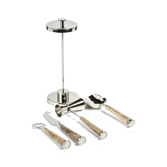 Gela 5-Piece Bar Tool Set - 4.5" x 4.5" x 11" - Image 2