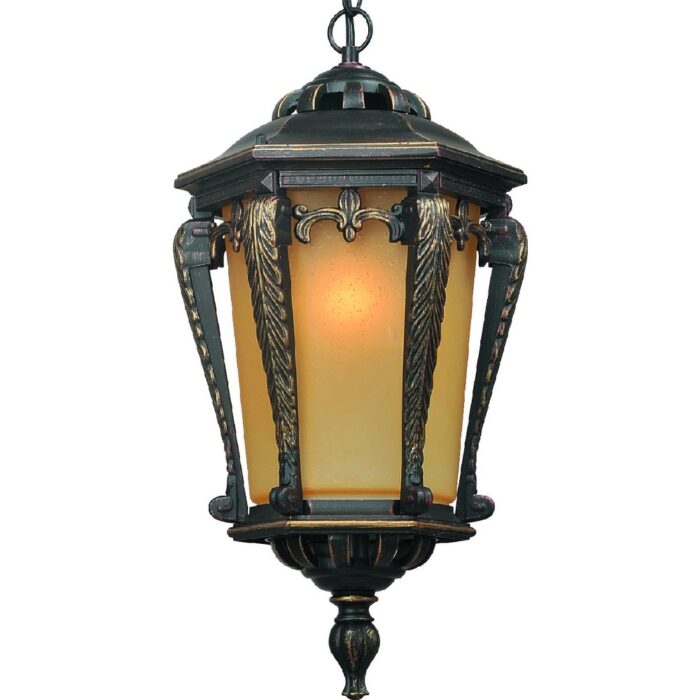 Volume Lighting 1-Light Indoor/Outdoor Golden Rust Aluminum Pendant - Image 2