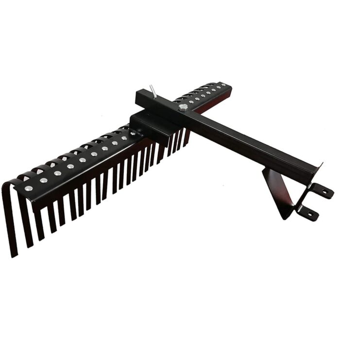 Field Tuff FTF-48SHLR 48 Inch Wide Sleeve Hitch Landscape Rake for Lawn Tractor - 72.80