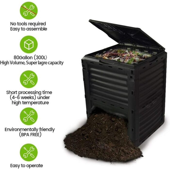80 Gallon BPA Free Compost Bin - Image 2
