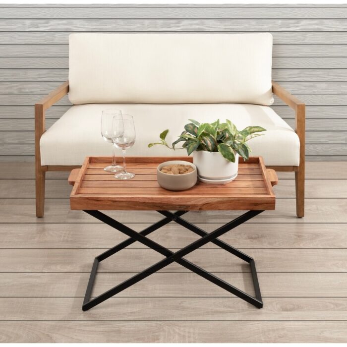 Kate and Laurel Monaco Tray Table - 31x16x28 - Image 2