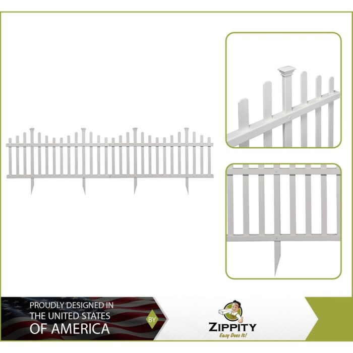 Outdoor No-Dig Vinyl Fence Kit (30in x 56in) (2 Pack) - Image 2