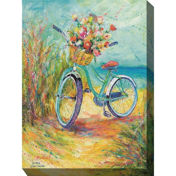 Blossom Bike All Weather Outdoor Wall Décor