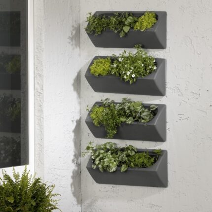 South Shore Dalya Outdoor Wall Planter - Set of 4 - Image 2