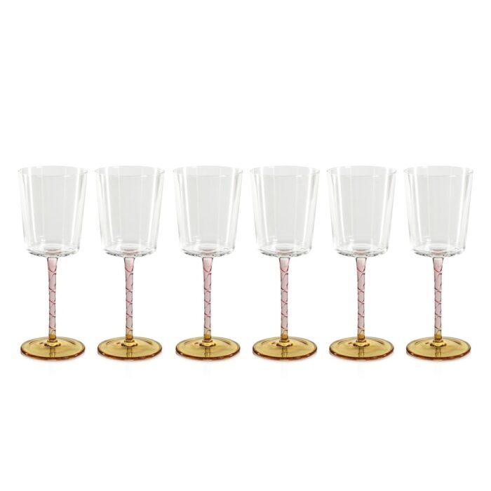 Sachi White Wine Glasses, Set of 6 - Image 2
