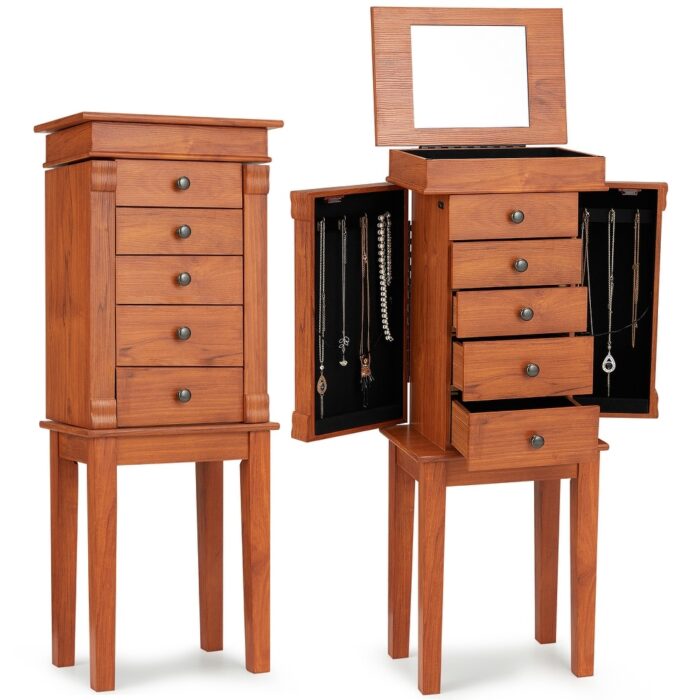AVAWING Jewelry Cabinet Armoire and Storage Organizer - Image 2