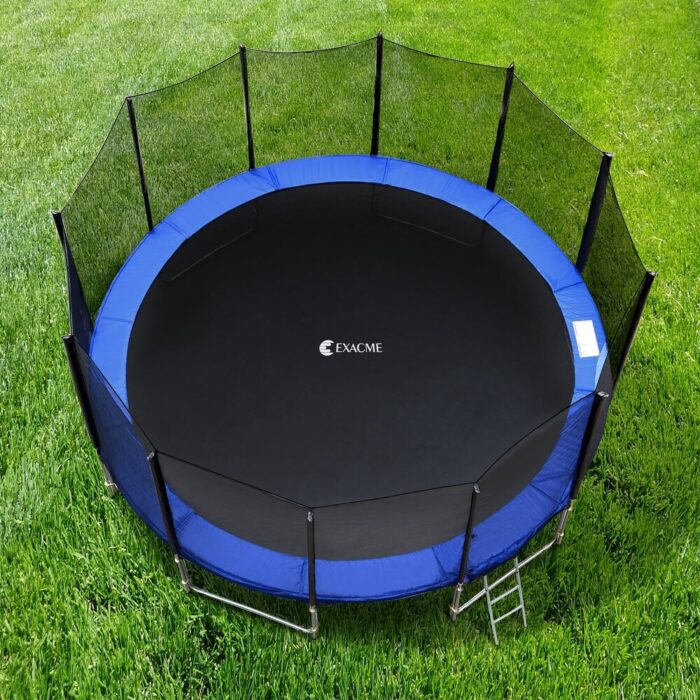 ExacMe Trampoline Pad Replacement Round Blue, 16 15 14 12 10 Foot Safety Frame Spring Cover - Image 2