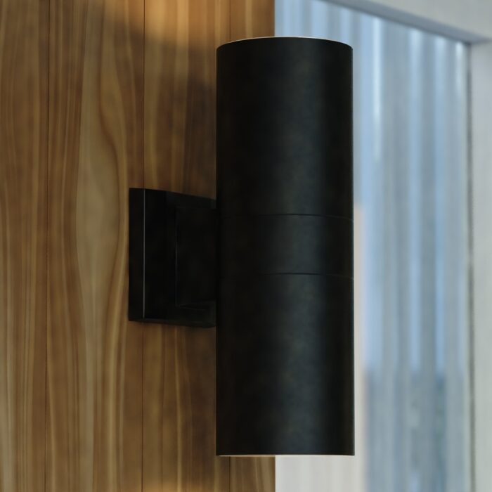 Chiasso Clear Glass Aluminum 2-light LED Outdoor Wall Lantern