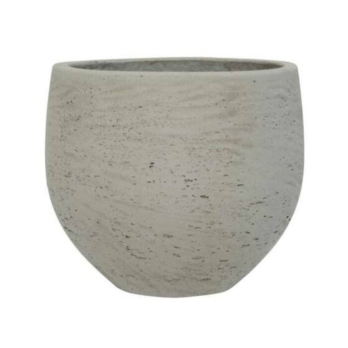 Pottery Pots 15.35"W Round Black Washed Fiberclay Indoor Outdoor Mini Orb Planter - Image 2