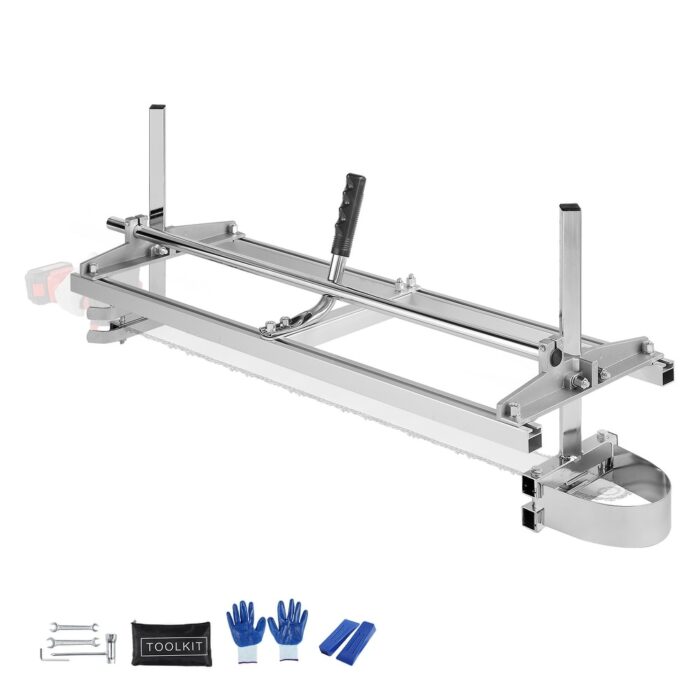 VEVOR Chainsaw Mill Portable 14"-36" & 14"-48" Guide Bar Galvanized Steel Planking 0.2"-11.81" Cutting Thickness for Woodworker
