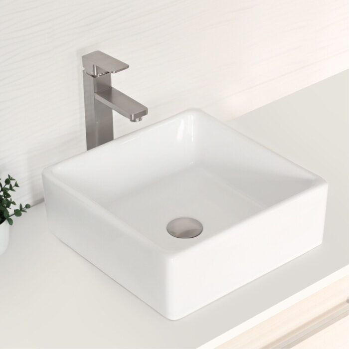 STYLISH Single Handle Bathroom Vessel Sink Faucet - Faucet Height: 12" Spout Height: 8 3/4"
