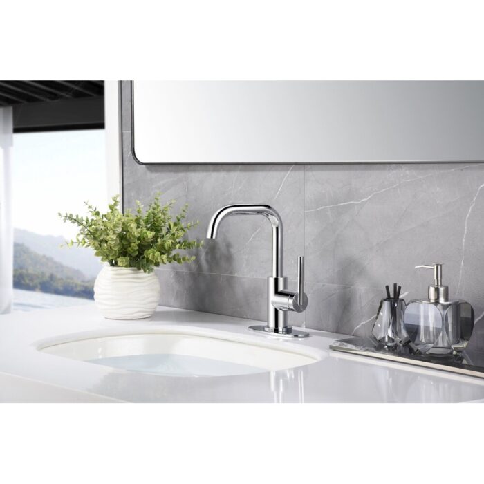 Ultra Faucets Kree Collection Single-Handle Swivel Spout Lavatory Faucet - Image 2