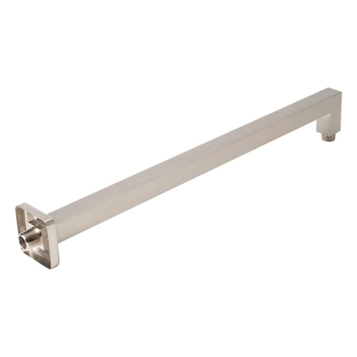 Brushed Nickel 20" Square Wall Shower Arm - Image 2
