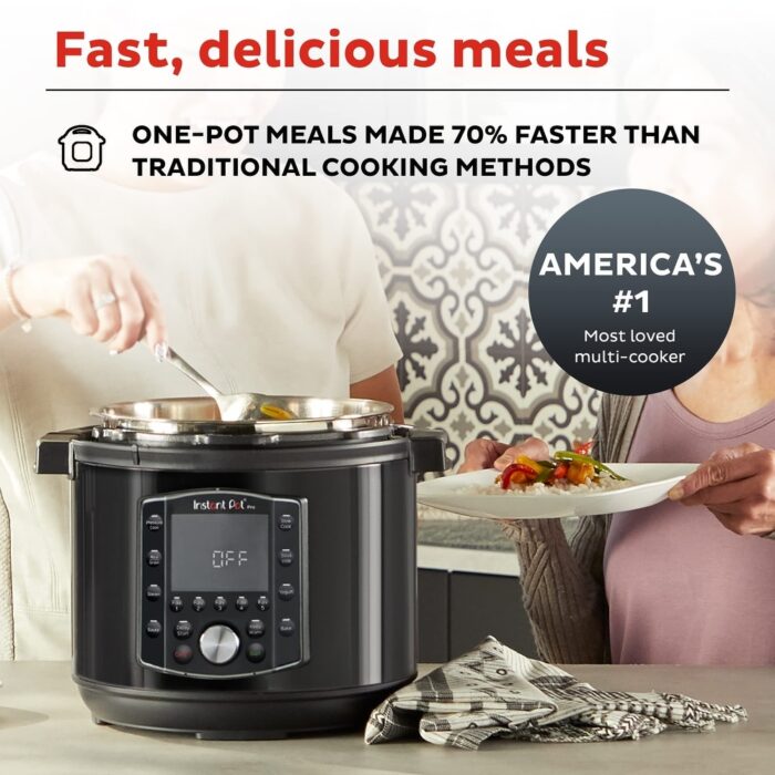 8 Quart 10-in-1 Pressure Cooker, Slow Cooker, Rice/Grain Cooker, Steamer, Sauté, Sous Vide, Yogurt Maker, Sterilizer, and Warmer - Image 2