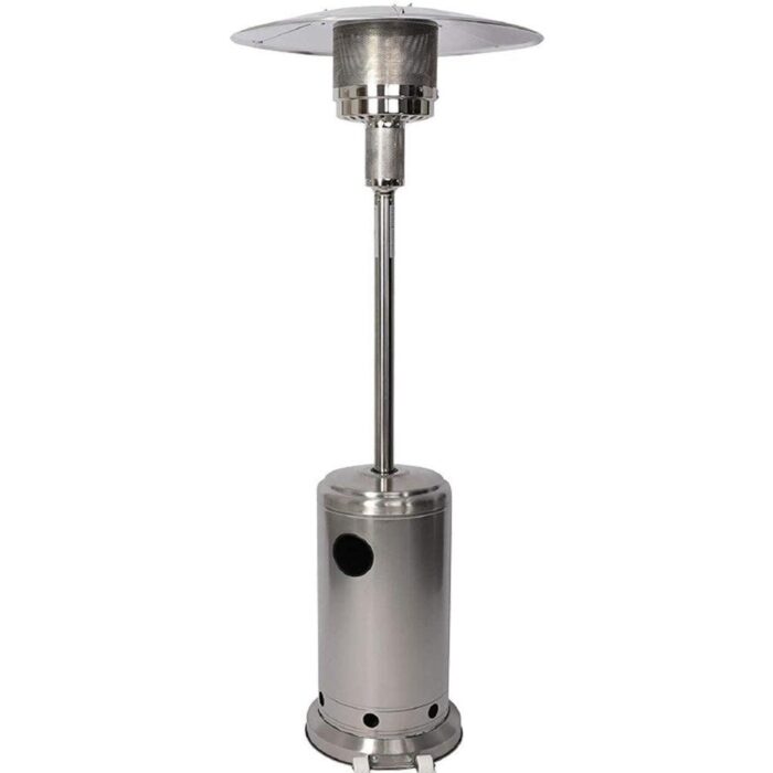 Patio Heater Standing Gas LP Propane Heater 87" Tall 36000 BTU Silver - 31.8" (L) x 31.8" (W) x 87" (H)