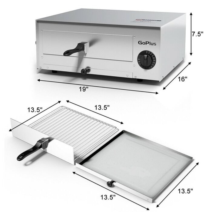 Stainless Steel Pizza Oven and Pan for Professional Kitchens - 19" x 16" x 7.5" - Image 2